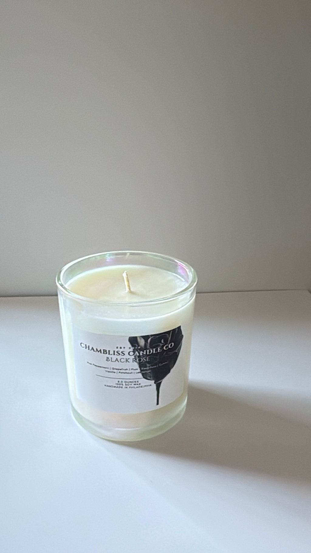 Black Rose 8 ounce candle