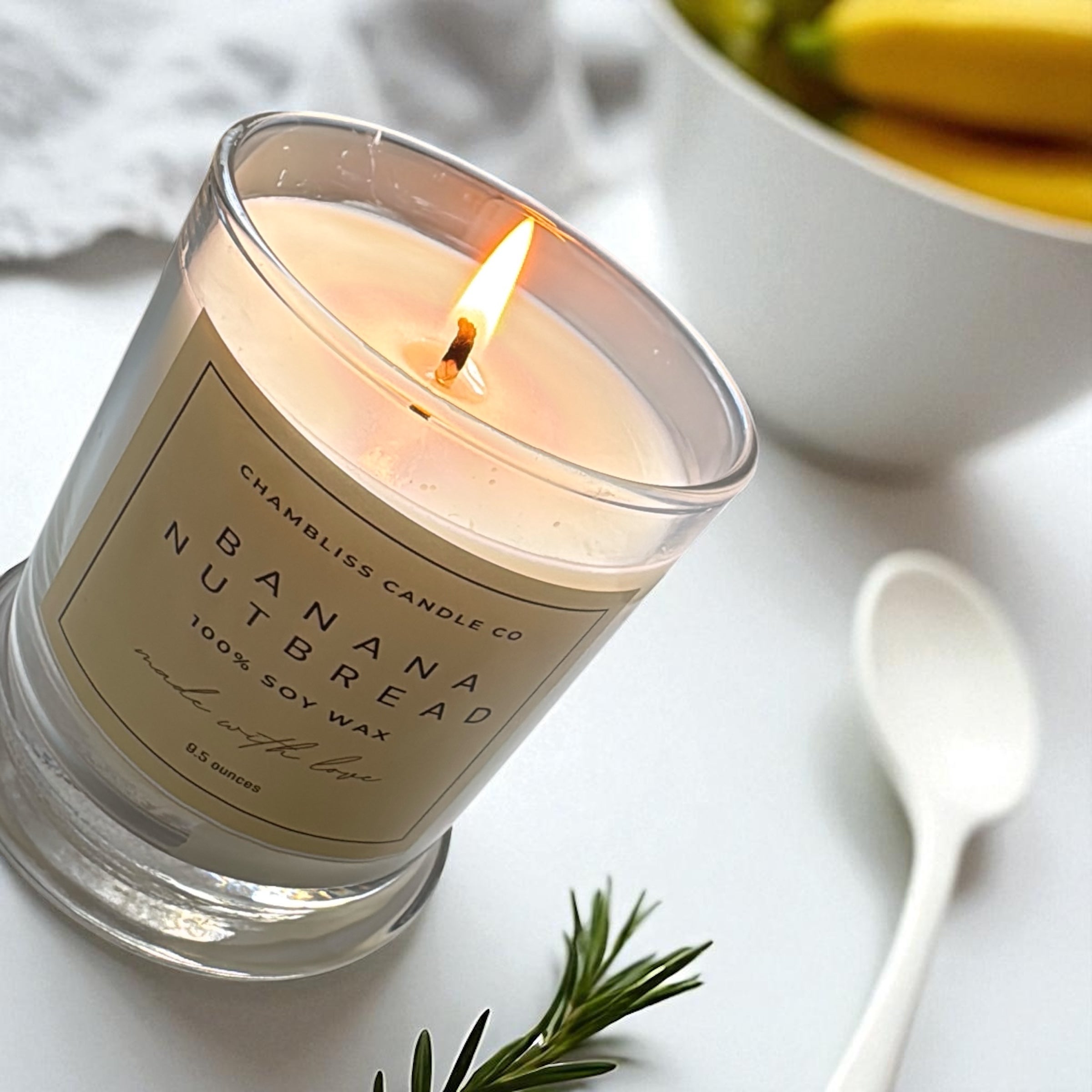 BananaNut Bread soy Candle